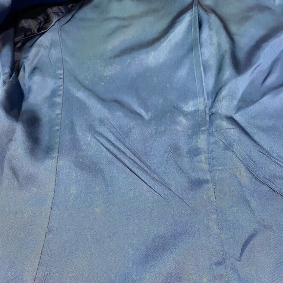 VTG Pendleton Womens Size 12 Pure Wool Lined Career Blue Blazer USA Made 3button - Picture 12 of 12